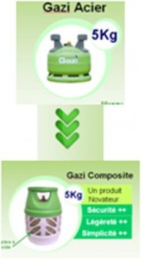 Gaz composite 5Kg propane